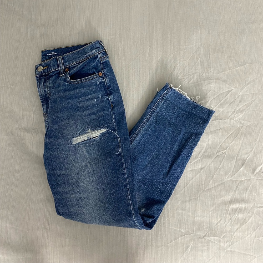 Old Navy Mid Rise Boyfriend Jeans